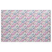 Tissu Fleurs roses et orchidée (Yard)