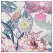 Tissu Fleurs roses et orchidée (Fermer)