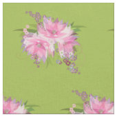 Tissu Fleurs roses et violettes (Fermer)