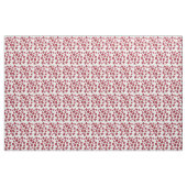 Tissu Fleurs rouges (Yard)