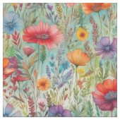 Tissu Fleurs sauvages aquarelle (fermé)