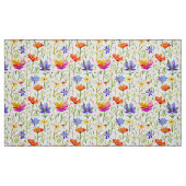 Tissu Fleurs sauvages colorés dans un champ (Fat Quarter)