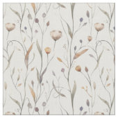 Tissu Fleurs Sauvages Délicates (Fermer)