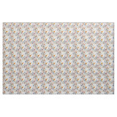 Tissu Fleurs sauvages en blanc (Yard)