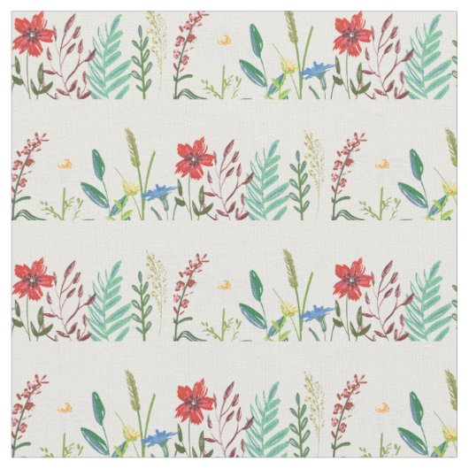 Tissu Fleurs Sauvages Fleurs Mignonnes (Fermer)