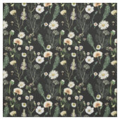 Tissu Fleurs sauvages sur Dark (Échantillon)
