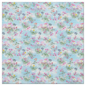 Tissu Fleurs sauvages sur un ciel bleu (Échantillon)