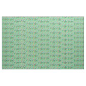 Tissu Fleurs sur fond vert (Fat Quarter)