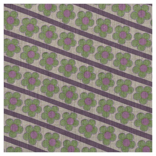 Tissu Fleurs texturées (rose/vert) (Échantillon)