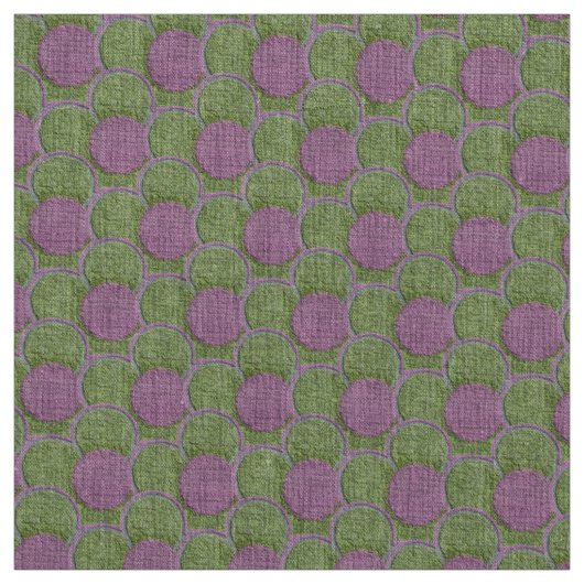 Tissu Fleurs texturées vertes et roses (Échantillon)