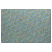 Tissu Fleurs turquoise et jaune grand format (Yard)