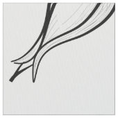 Tissu Fleurs vintages noires et blanches motif (fermé)