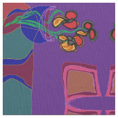 Tissu Fleurs violet/ vert /orange /jaune>Tissu (fermé)