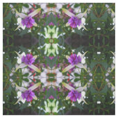 Tissu Fleurs violettes Fuchsia (Échantillon)