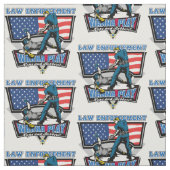 Tissu Flics et voleurs (Échantillon)