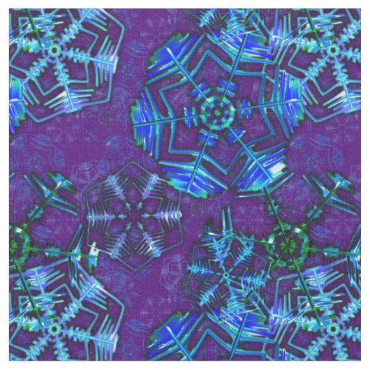 Tissu Flocon de neige (Fermer)