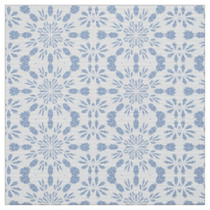 Tissu Flocon de neige bleu B