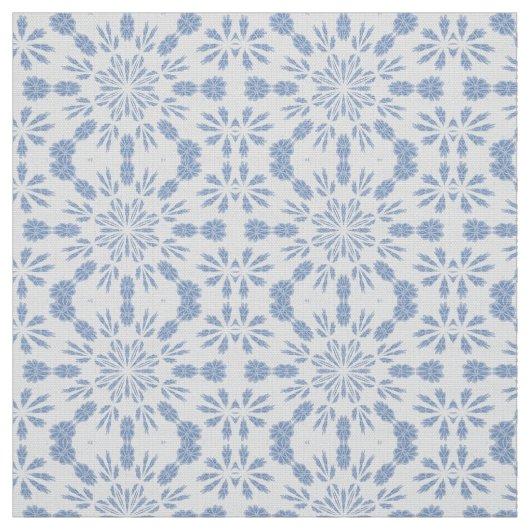 Tissu Flocon de neige bleu B (Échantillon)