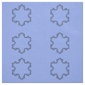 Tissu Flocon de neige bleu - Image fractale (Échantillon)
