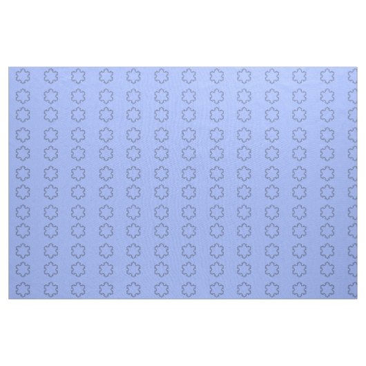 Tissu Flocon de neige bleu - Image fractale (Yard)