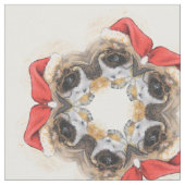 Tissu Flocon de neige de Noël (Fermer)