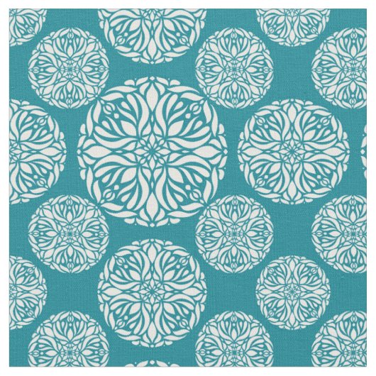 Tissu Flocon de neige floral d'hiver (Fermer)