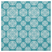 Tissu Flocon de neige floral d'hiver (Échantillon)