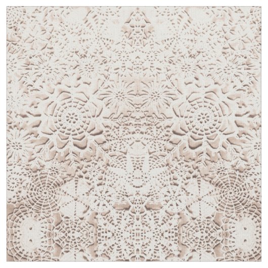 Tissu Flocons de neige de crème de la vanille de Lillian (Fermer)