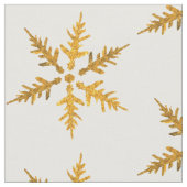 Tissu Flocons de neige d'or (Fermer)