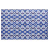 Tissu Flocons de neige sur bleu (Fat Quarter)