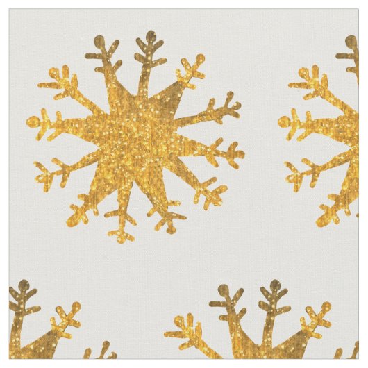 Tissu Flocons d'or (Fermer)
