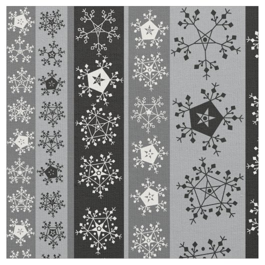Tissu Flocus de neige (Fermer)