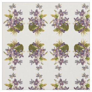 Tissu Flora pourpre