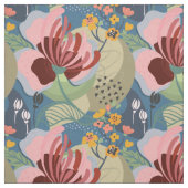 Tissu Floral Abstrait coloré gras (Échantillon)