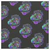 Tissu floral abstrait violet (Fermer)