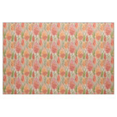 Tissu Floral Africain Orange Or rose (Yard)