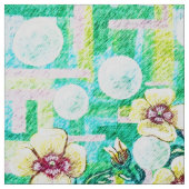 Tissu floral au crayon (Échantillon)
