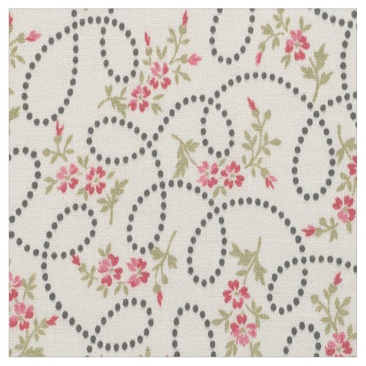 Tissu Floral aux points 1920 (Fermer)