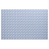 Tissu floral blanc et bleu (Fat Quarter)