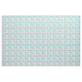 Tissu floral bleu (Yard)