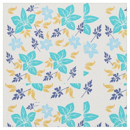 Tissu floral bleu (Fermer)
