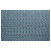 Tissu Floral bleu Abstrait et argenté (Fat Quarter)