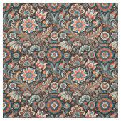 Tissu floral bohème noir (Échantillon)