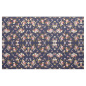 Tissu Floral boho bleu marine élégant (Fat Quarter)