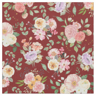 Tissu Floral Boho d'été sur Grange Rouge