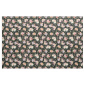 Tissu Floral Boho d'été sur noir (Fat Quarter)