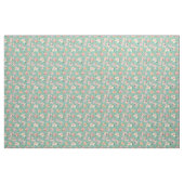 Tissu Floral Boho d'été sur vert (Yard)