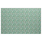 Tissu Floral Boho d'été sur vert tropical (Yard)