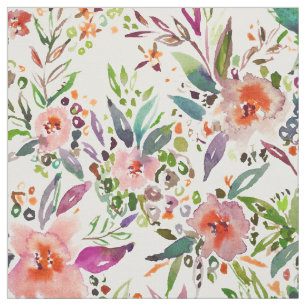 Tissu Floral coloré tropical INCOGNITO INTROVERTI