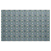 Tissu Floral de Bulldogs de Cactus (Fat Quarter)